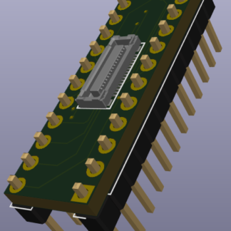 SRAM 24pin base board (300mil) - 2048x8 16kb