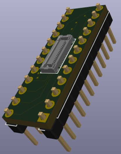 SRAM 24pin base board (600mil) - 2048x8 16kb